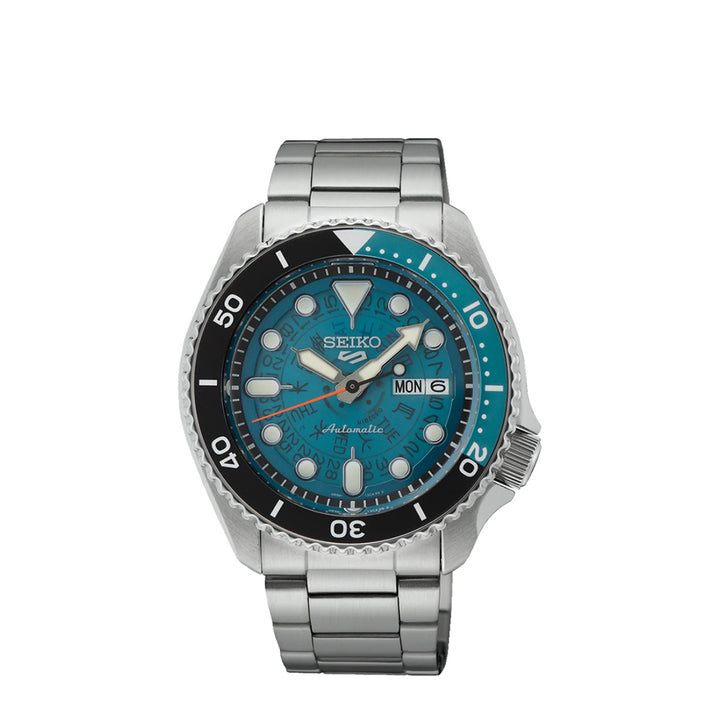 Seiko 5 Sports SRPJ45K1 Automatic Silver Stainless Steel Strap Watch For Men