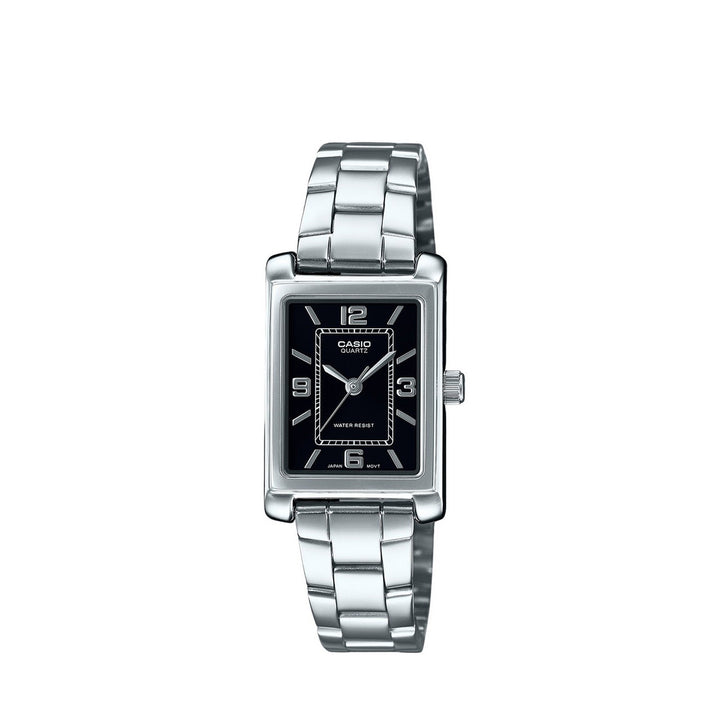 Casio LTP-1234DD-1ADF Analog Silver Stainless Steel Metal Strap Watch For Women