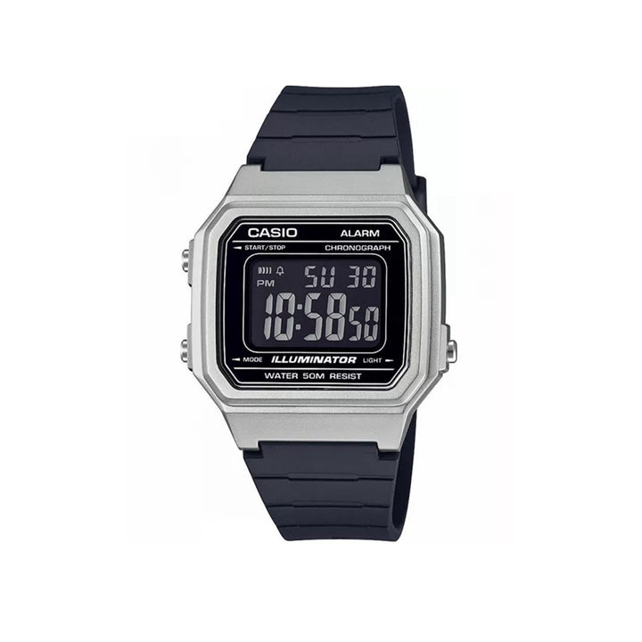 Casio W-217HM-7BVDF Digital Black Resin Strap Watch For Men