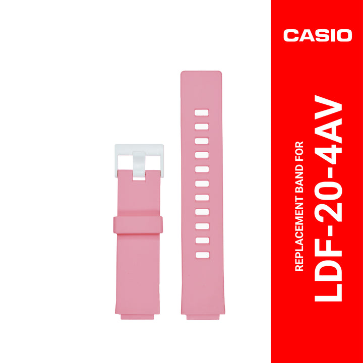 Casio (10243216) Genuine Factory Replacement Watch Resin Band Pink