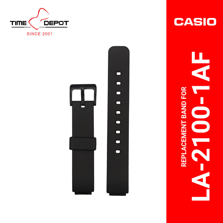 Casio (10289314) Genuine Factory Replacement Watch Resin Band Black