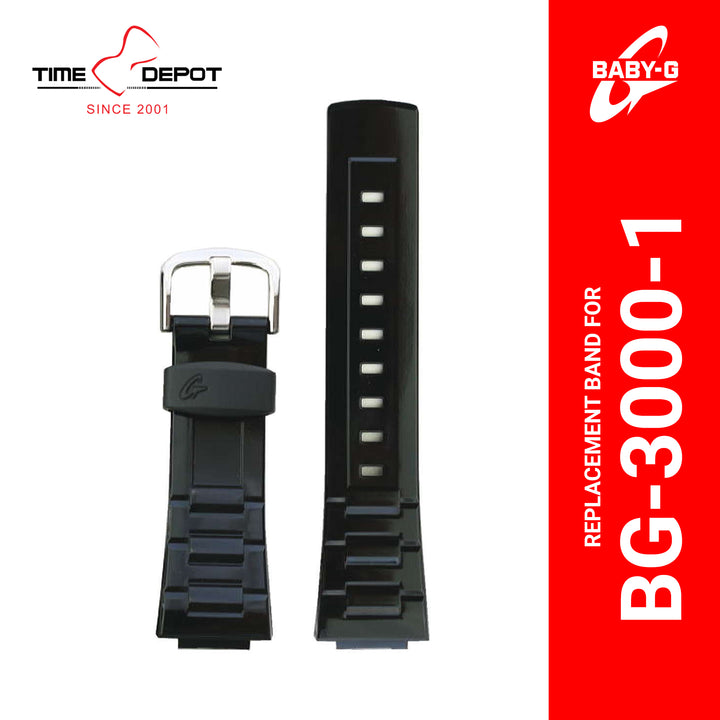 Casio Baby-G (10290521) Genuine Factory Replacement Watch Resin Band Black