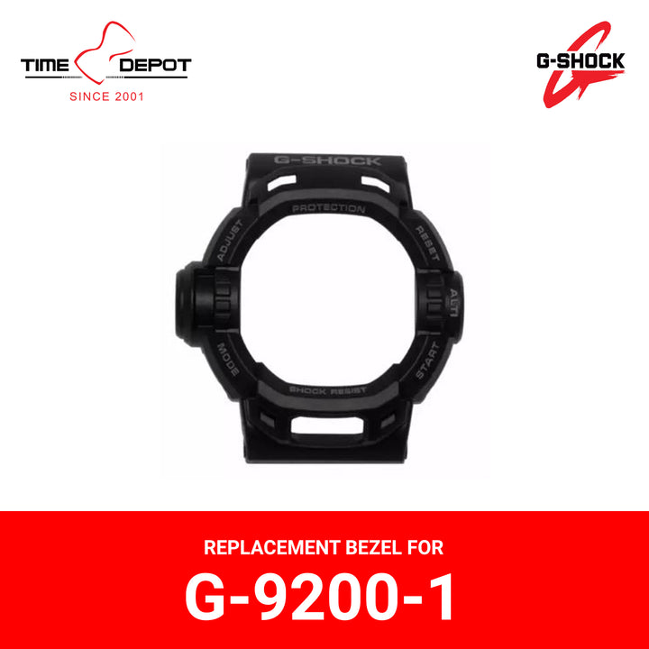 Casio G-Shock (10296993) Genuine Factory Replacement Watch Resin Bezel Black