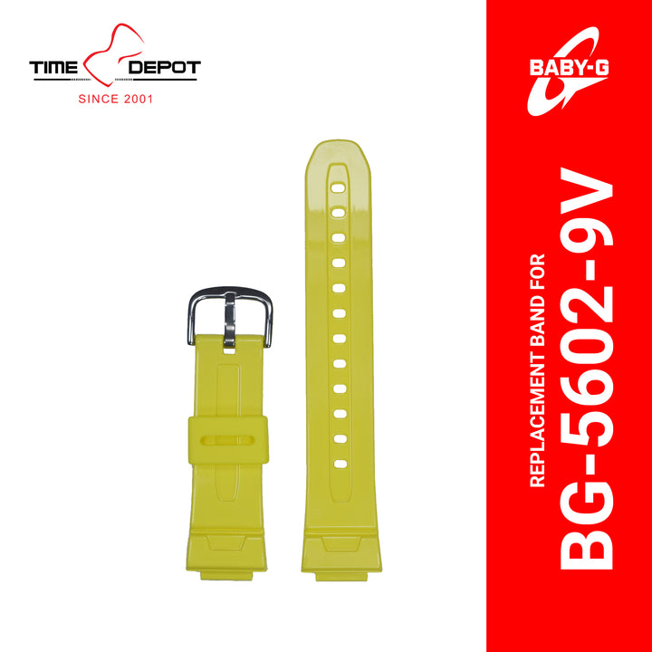 Casio Baby-G 10303986 Genuine Factory Replacement Watch Resin Band Yellow