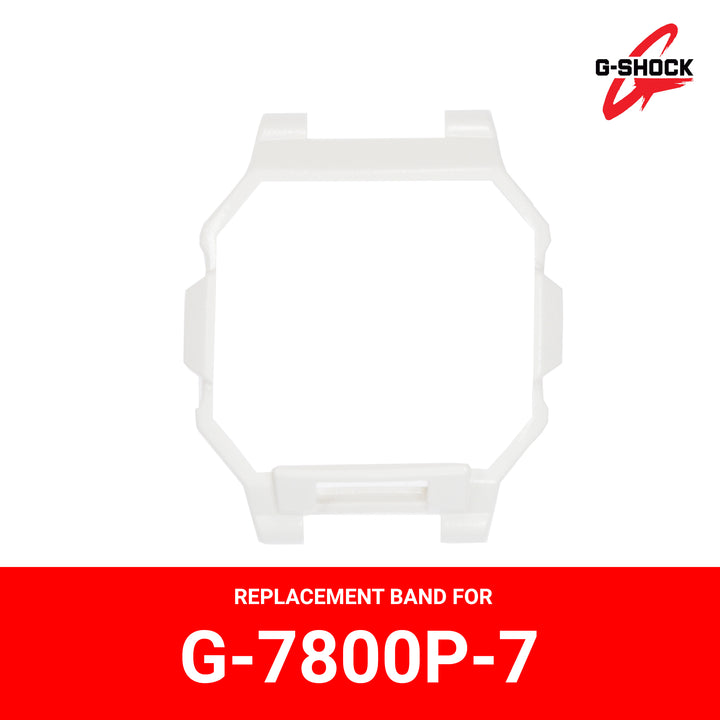 Casio G-Shock (10317235) Genuine Factory Replacement Watch Resin Bezel White