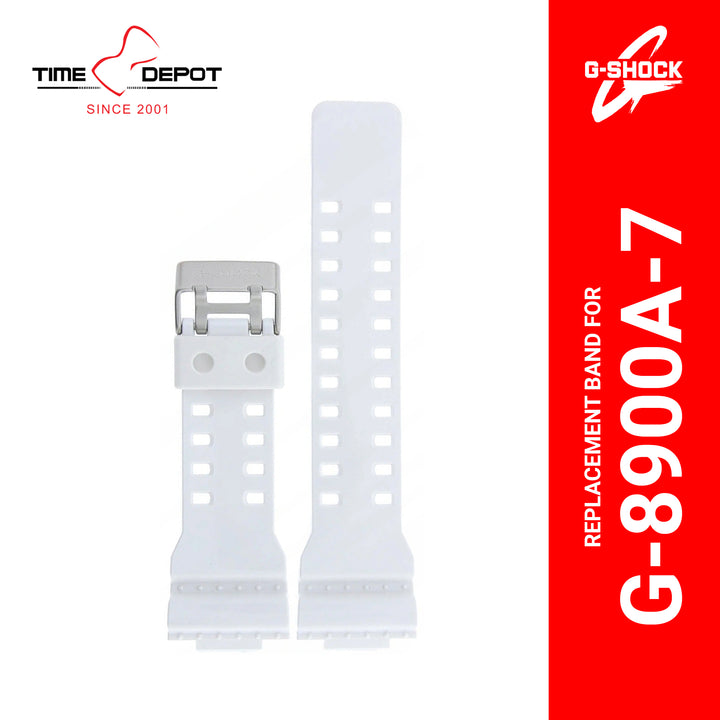 Casio G-Shock (10347710) Genuine Factory Replacement Watch Resin Band White