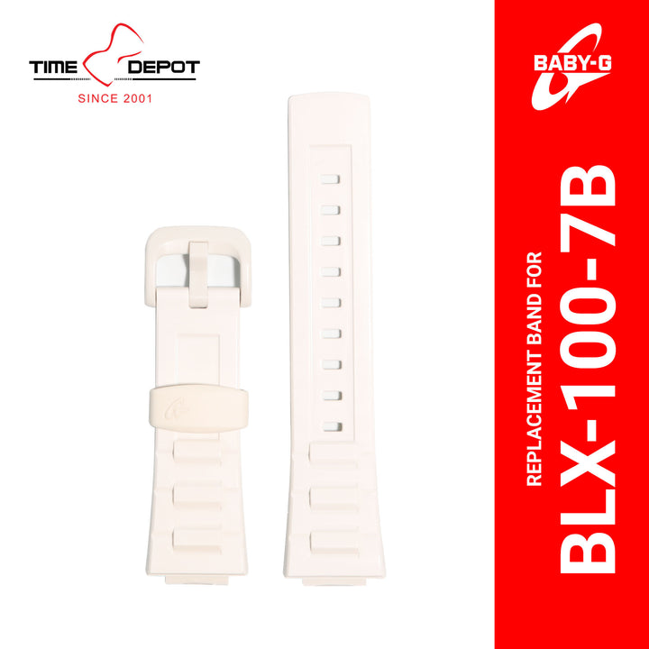Casio Baby-G (10349444) Genuine Factory Replacement Watch Resin Band White