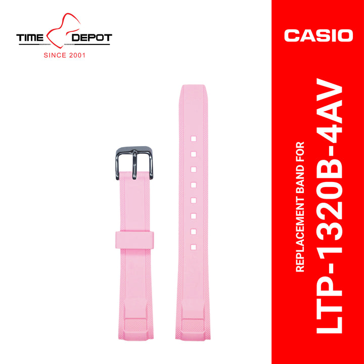 Casio (10382859) Genuine Factory Replacement Watch Resin Band Pink