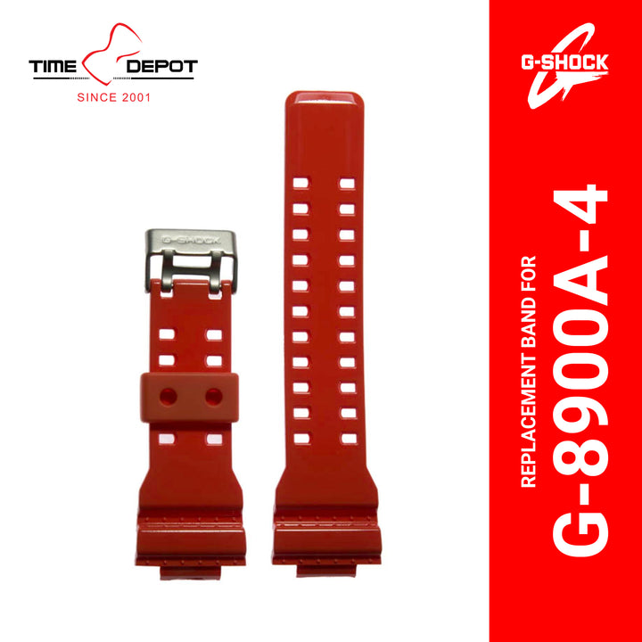 Casio G-Shock (10400711) Genuine Factory Replacement Watch Resin Band Red Orange