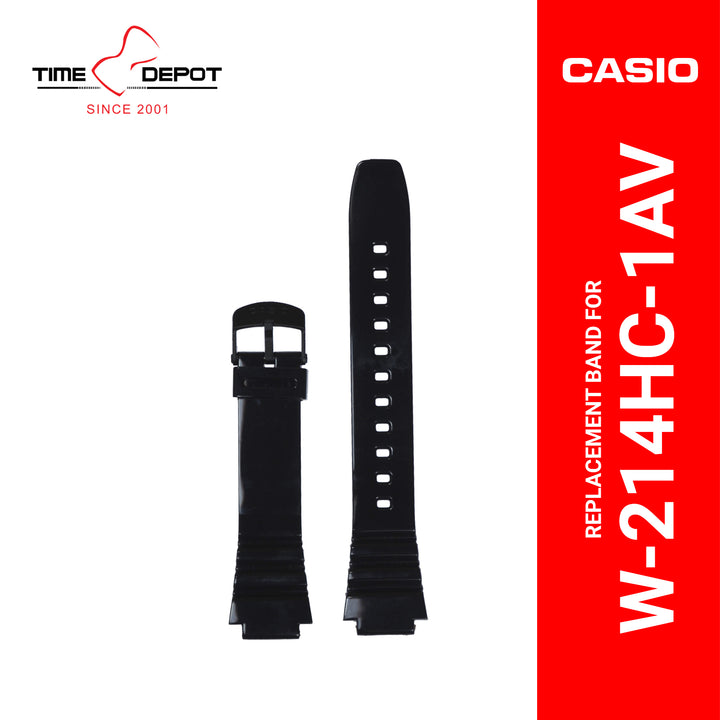 Casio (10409322) Genuine Factory Replacement Watch Resin Band Black