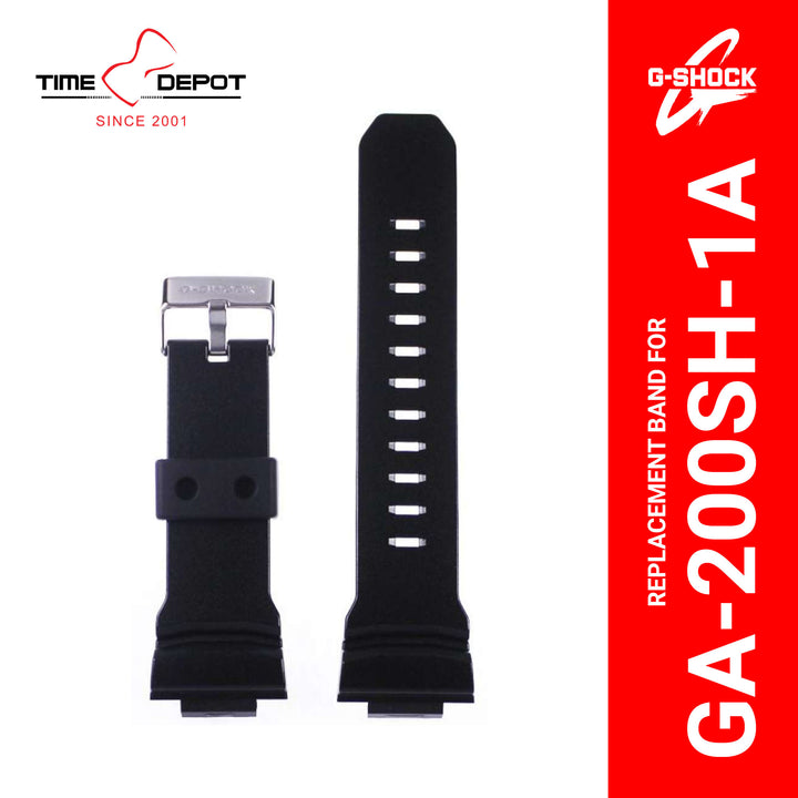 Casio G-Shock (10435605) Genuine Factory Replacement Watch Resin Band Black