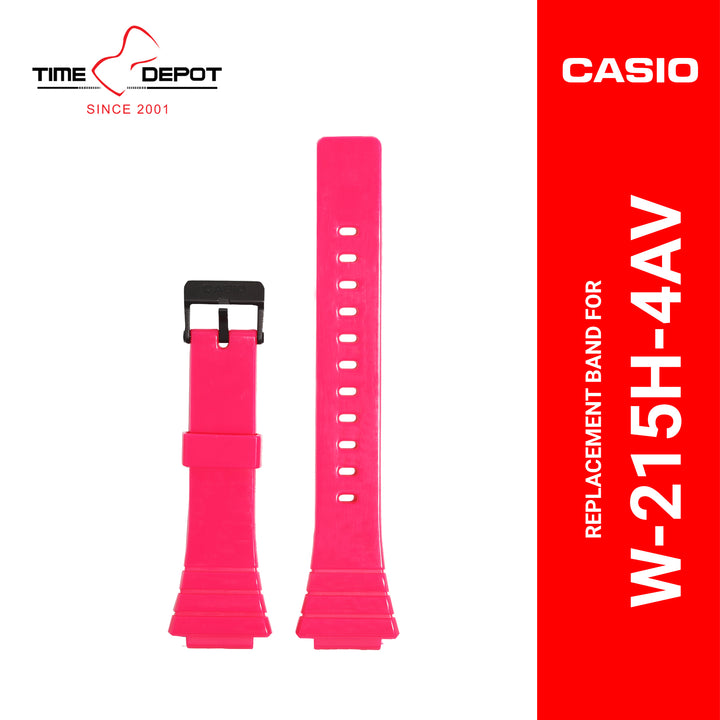 Casio (10435866) Genuine Factory Replacement Watch Resin Band Pink
