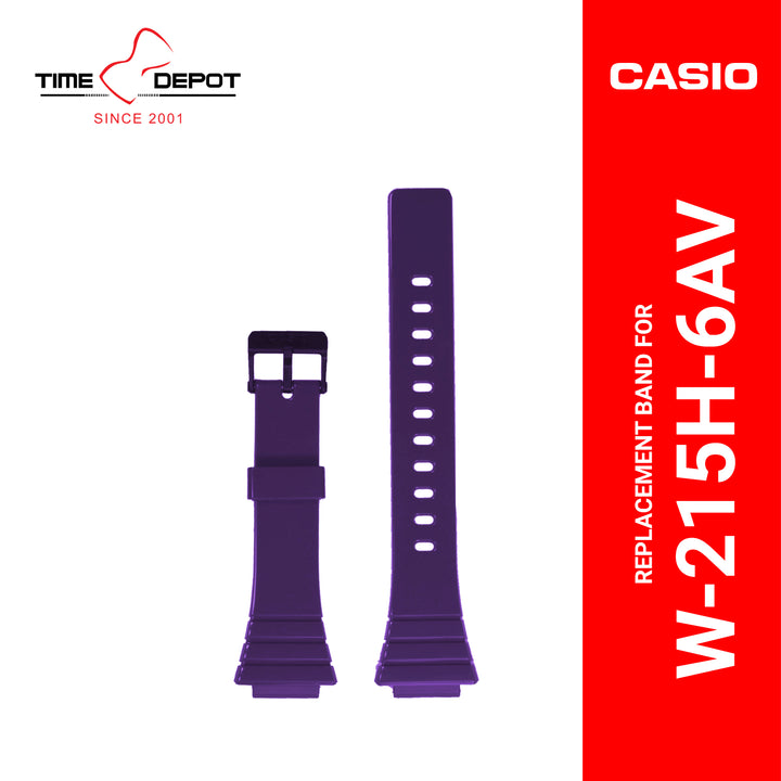 Casio (10435867) Genuine Factory Replacement Watch Resin Band Purple
