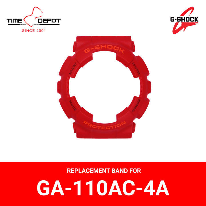 Casio G-Shock 10441433 Genuine Factory Replacement Watch Bezel Red