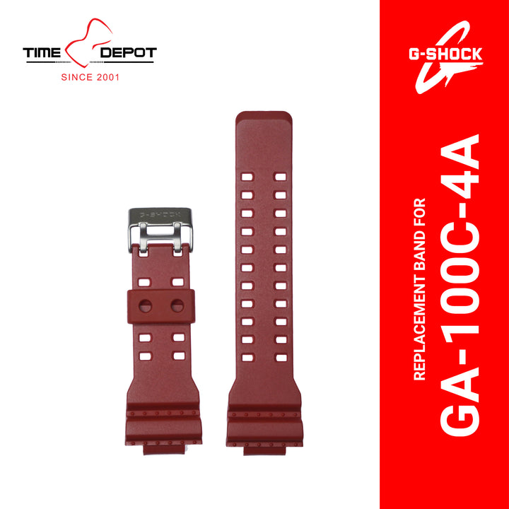 Casio G-Shock (10441447) Genuine Factory Replacement Watch Resin Band Red