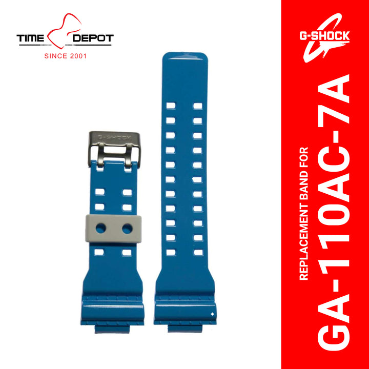 Casio G-Shock (10441448) Genuine Factory Replacement Watch Resin Band Blue