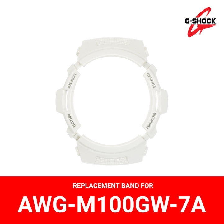 Casio G-Shock (10443279) Genuine Factory Replacement Watch Resin Bezel White