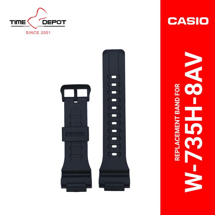 Casio (10451997) Genuine Factory Replacement Watch Resin Band Grey
