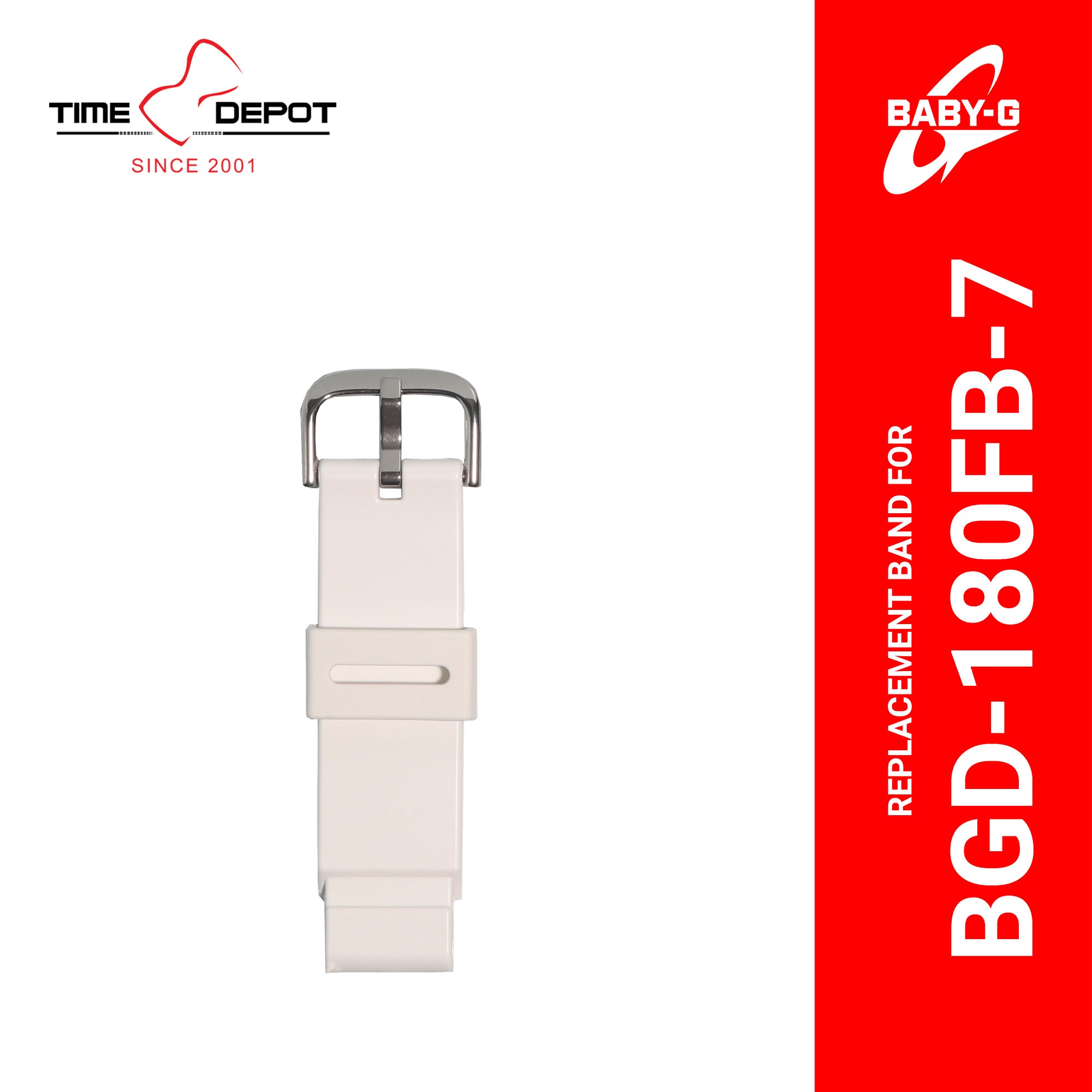 Casio Baby G 10470518 Genuine Factory Replacement Watch Band White