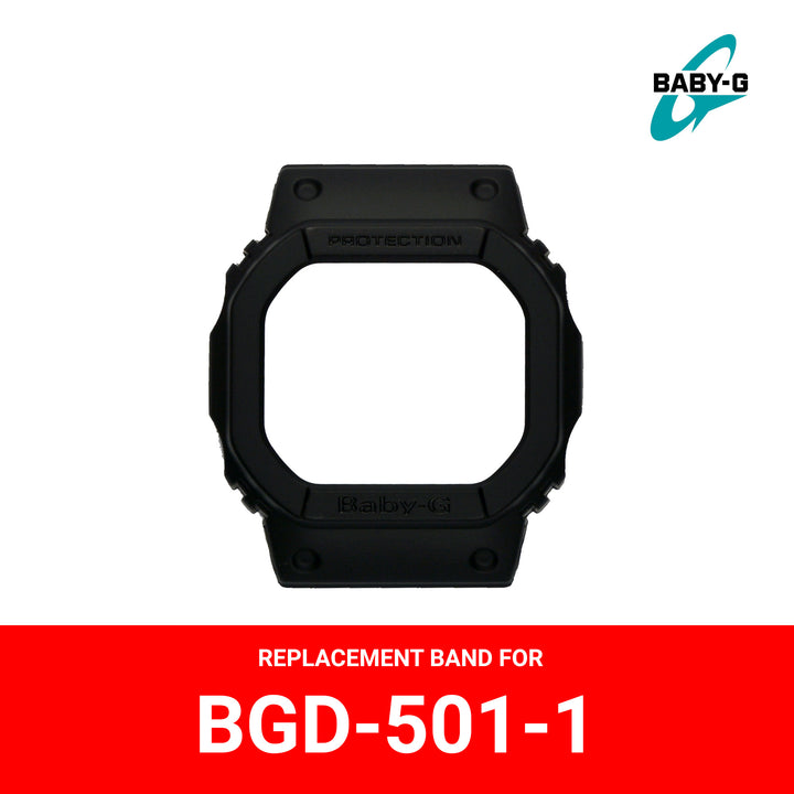 Casio Baby-G (10471113) Genuine Factory Replacement Watch Resin Bezel Black