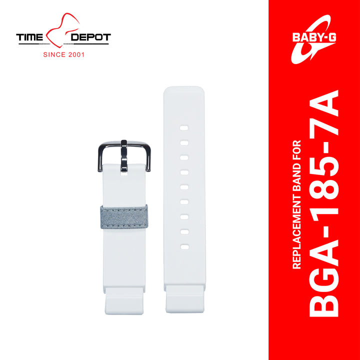 Casio Baby-G 10518638 Genuine Factory Replacement Watch Resin Band White