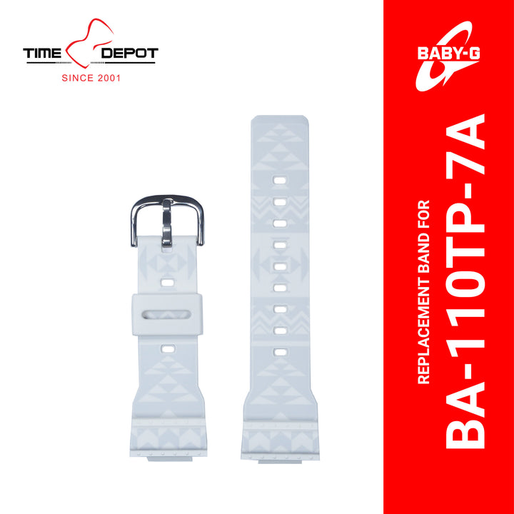 Casio Baby-G 10527238 Genuine Factory Replacement Watch Resin Band White