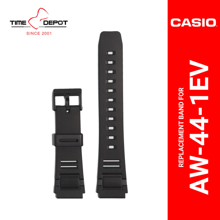 Casio (70643876) Genuine Factory Replacement Watch Resin Band Black