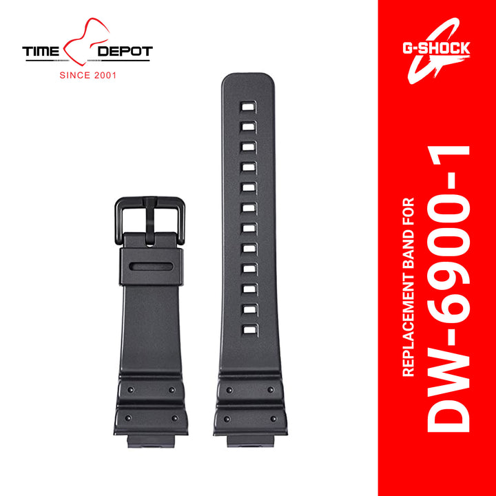 Casio G-Shock (71604262) Genuine Factory Replacement Watch Band for DW-6900-1V