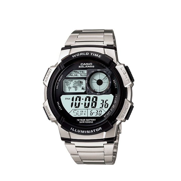 Casio AE-1000WD-1AVDF Standard Digital Stainless Steel Strap Watch For Men
