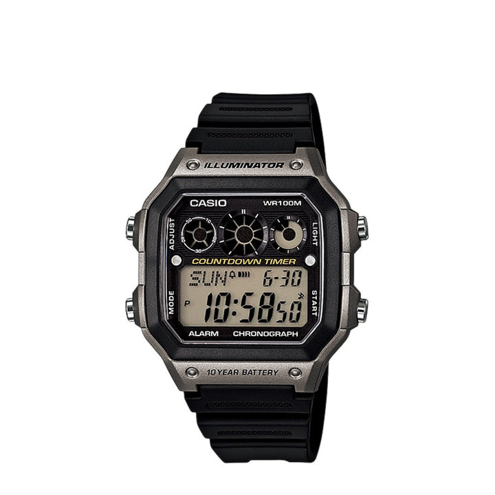 Casio AE-1300WH-8AVDF Digital Black Resin Strap Watch For Men