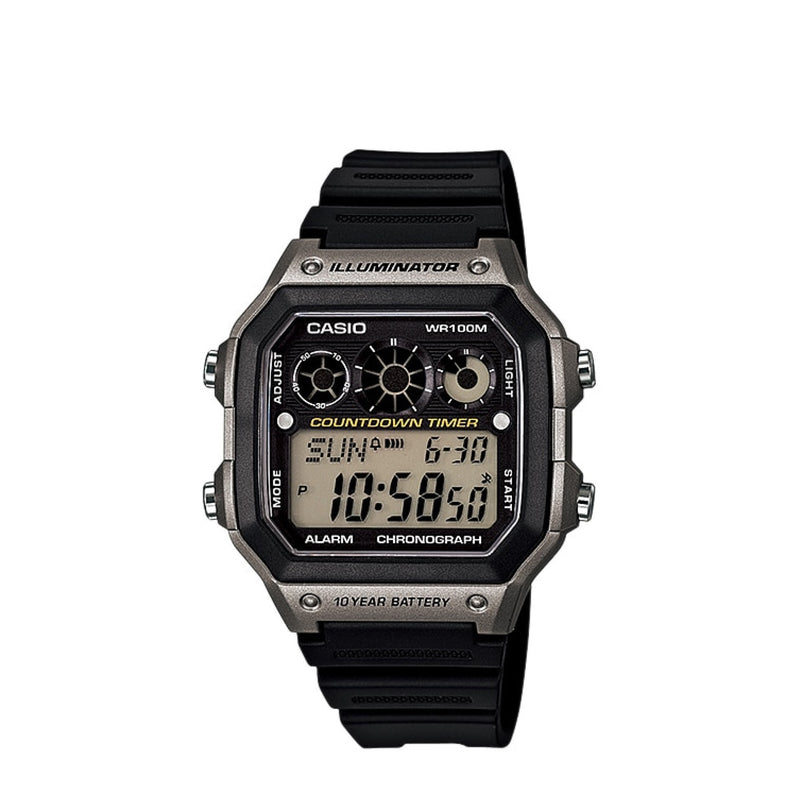 Casio AE-1300WH-8AVDF Digital Black Resin Strap Watch For Men