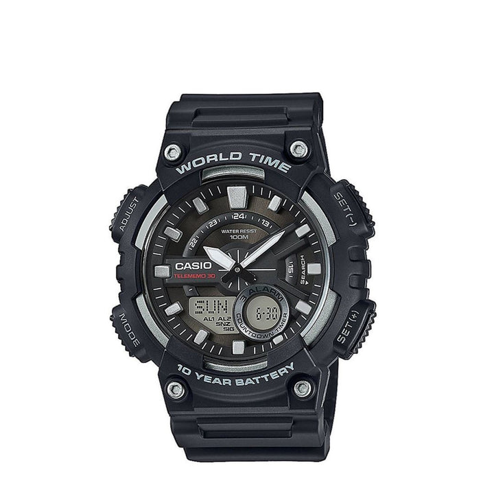 Casio AEQ-110W-1AVDF Black Analog Digital Resin Strap Watch For Men