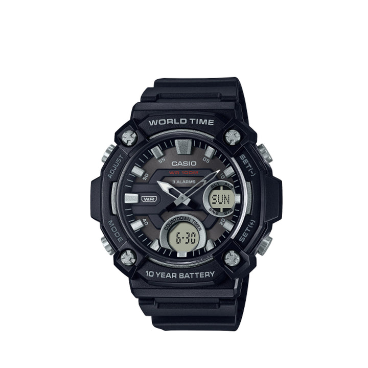 Casio AEQ-120W-1AVDF Black Analog Digital Resin Strap Watch For Men