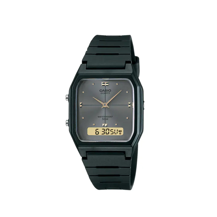 Casio AW-48HE-8AVDF Black Analog Digital Resin Strap Watch For Men