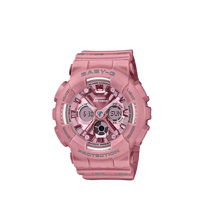 Casio Baby-G BA-130SP-4ADR Analog Digital Pink Resin Strap Watch For Women