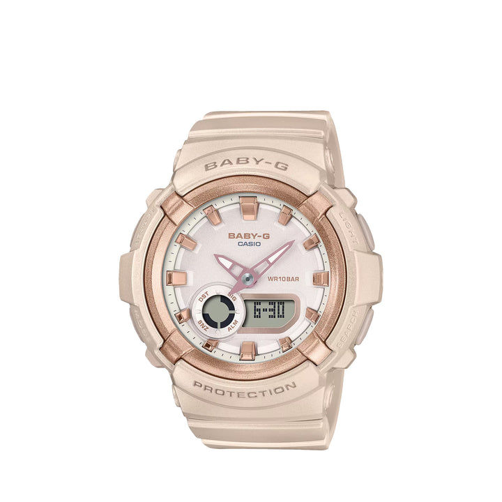 Casio Baby-G BGA-280BA-4ADR Analog Digital Rose Gold Resin Strap Watch For Women