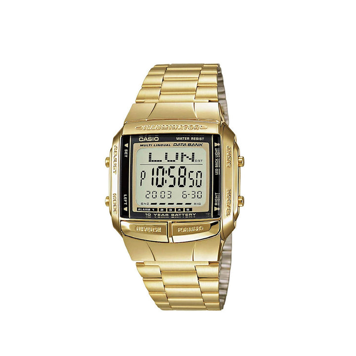 Casio DB-360G-9ASDF Gold Digital Stainless Steel Strap Watch For Men