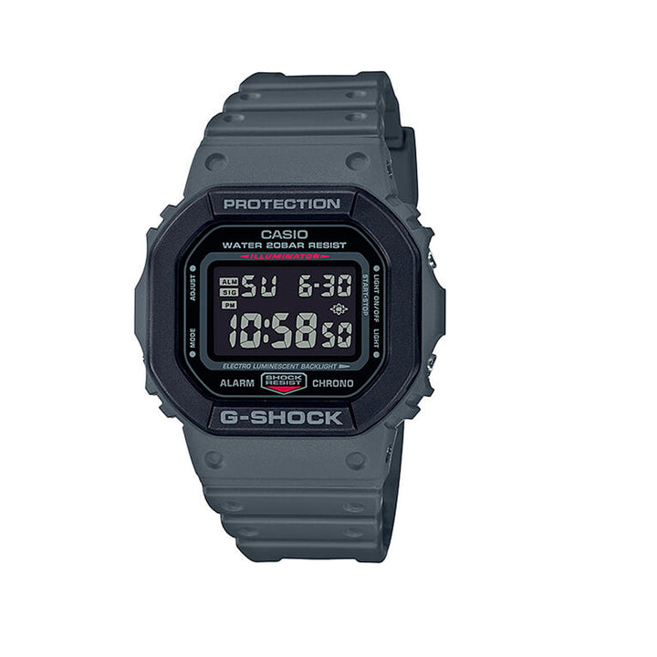 Casio G-Shock DW-5610SU-8DR Grey Digital Resin Strap Watch For Men