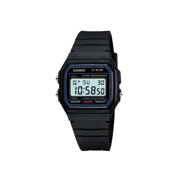 Casio F-91W-1HDG Standard Digital Black Resin Watch For Men