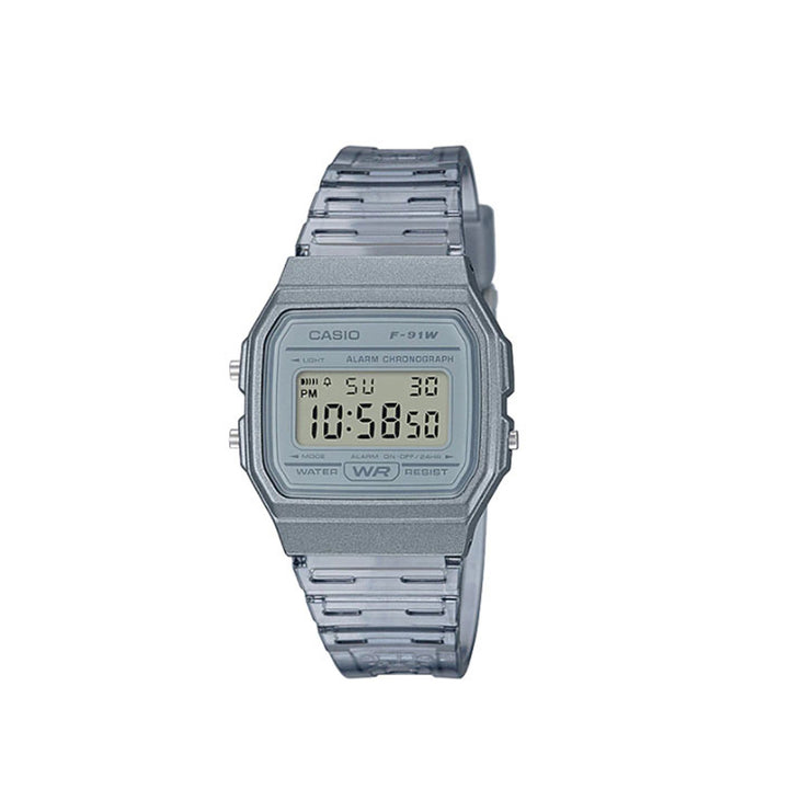Casio F-91WS-8DF Standard Digital Grey Resin Watch For Men