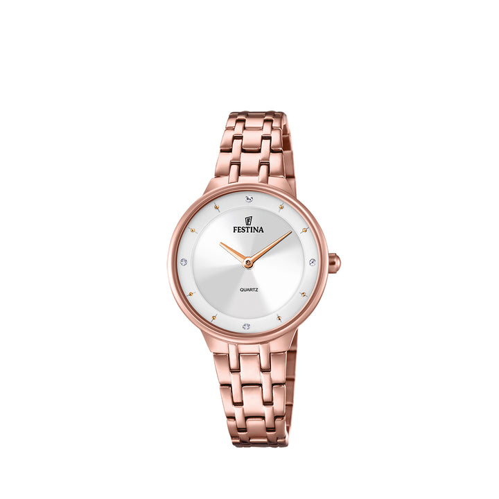 Festina F20602/1 Analog Rose Gold Stainless Steel Strap Watch For Women