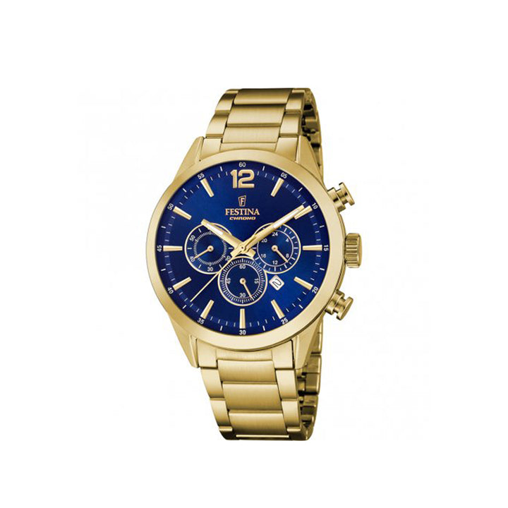 Festina F20633/2 Chronograph Gold Stainless Steel Strap Watch For Women
