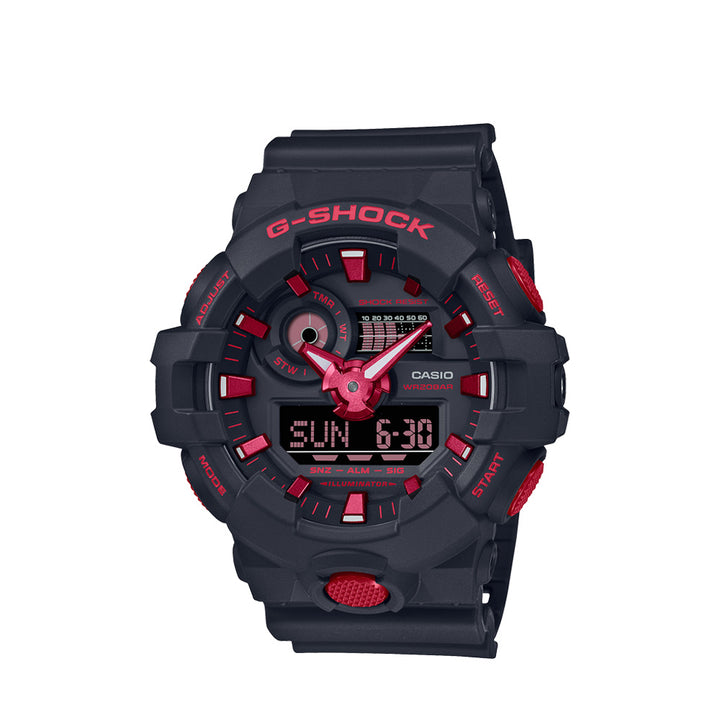 Casio G-Shock GA-700BNR-1ADR Black Analog Digital Resin Strap Watch For Men