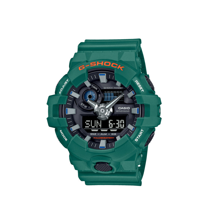 Casio G-Shock GA-700SC-3ADR Green Analog Digital Resin Strap Watch For Men