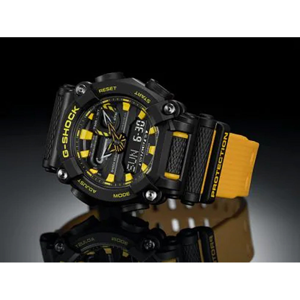 Casio G-Shock GA-900A-1A9DR Analog Digital Yellow Resin Strap