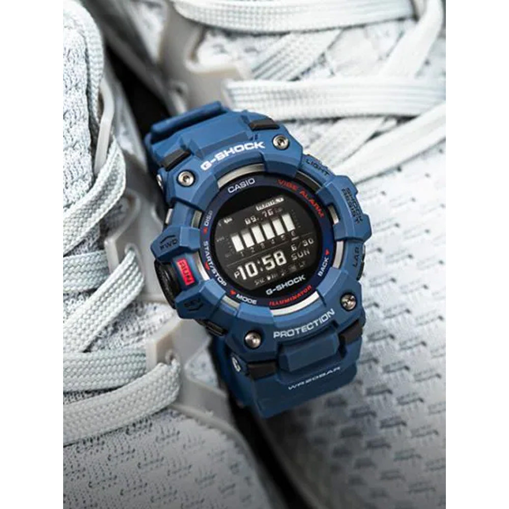 Casio G-Shock GBD-100-2DR G-Squad Digital Blue Resin Strap Watch For Men