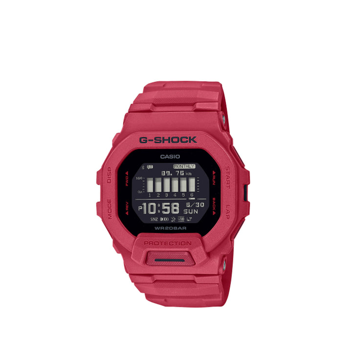 Casio G-Shock GBD-200RD-4DR Digital Red Resin Strap Watch For Men
