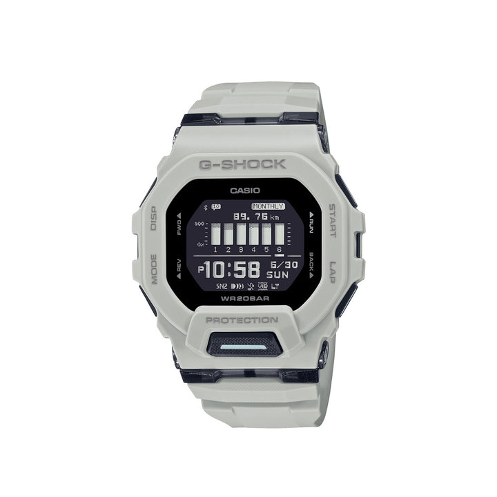 Casio G-Shock GBD-200UU-9DR G-Squad Digital Gray Resin Strap Watch For Men