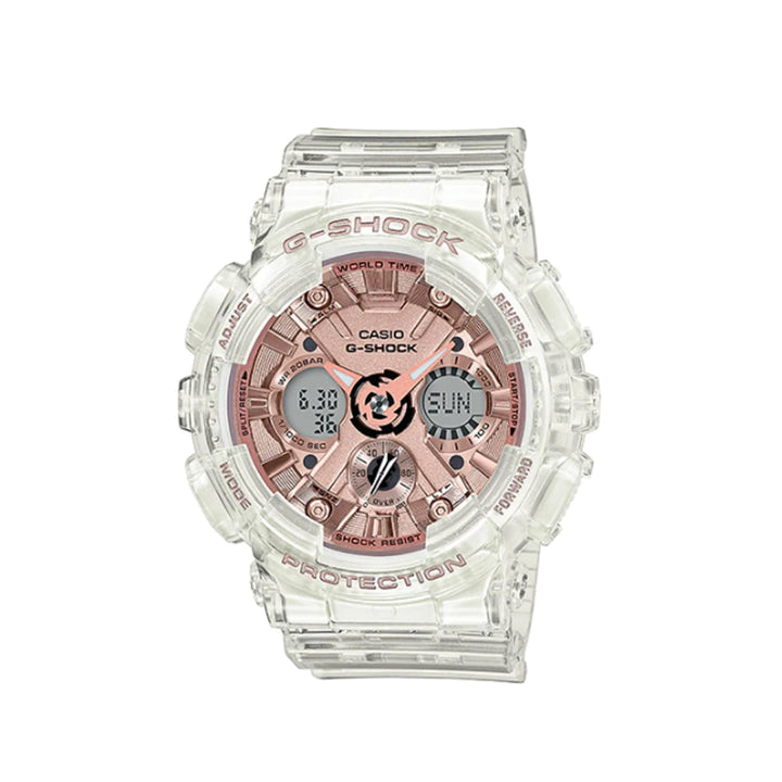 Casio G-Shock GMA-S120SR-7ADR Analog Digital White Resin Strap Watch For Men