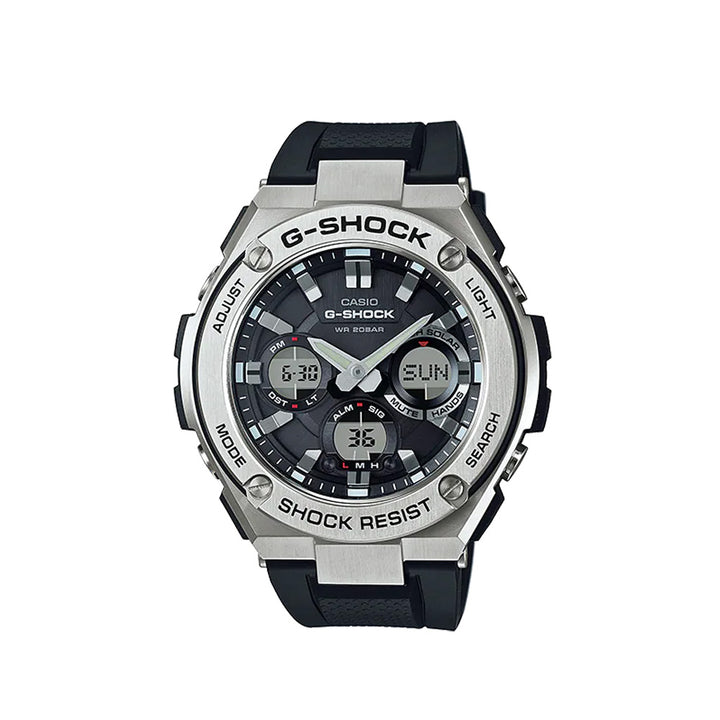 Casio G-Shock GST-S110-1ADR Analog Digital Black Resin Strap Watch For Men
